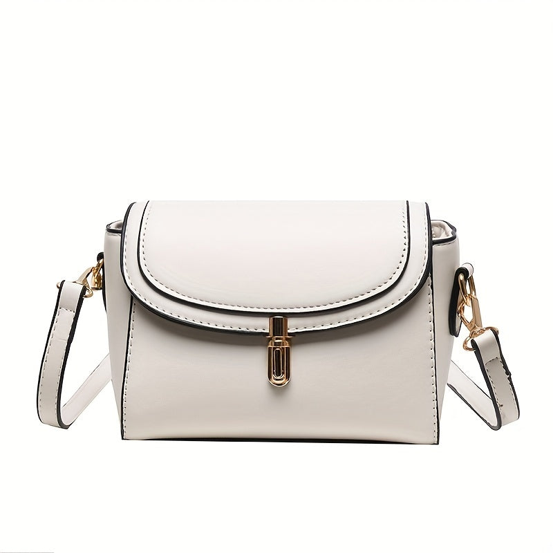 PU Women's Shoulder Bag, Large Capacity, Comfortable And Versatile, Small Square Bag, Commuting Fashion, Simple Crossbody Bag