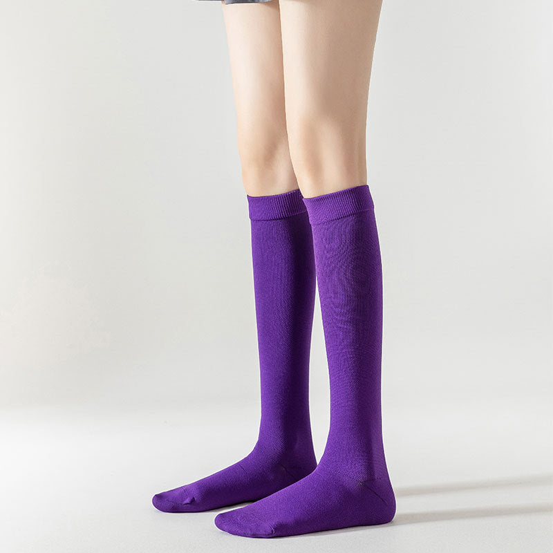 5 Pairs Womens Pressure Running Skipping Rope Fitness Sports Socks  Mid-length Tube High Barrel Calf Muscle Energy