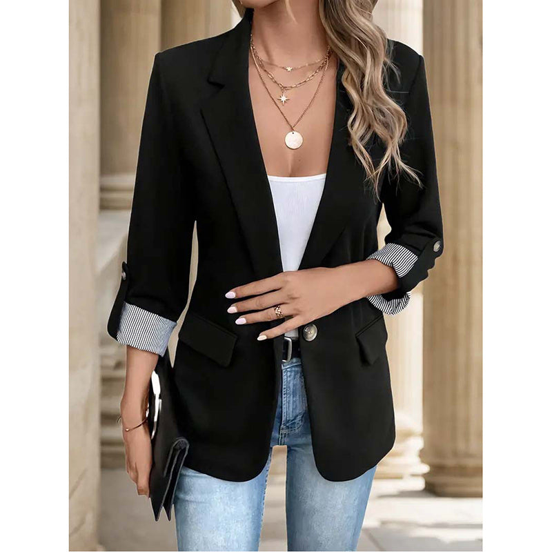 Women's Casual Blazers Open Front Long Sleeve Work Office Suit Jackets Blazer Business Casual Outfits