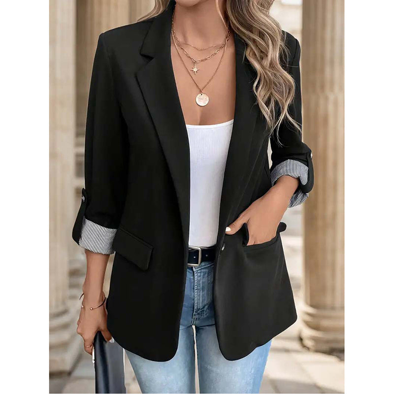 Women's Casual Blazers Open Front Long Sleeve Work Office Suit Jackets Blazer Business Casual Outfits